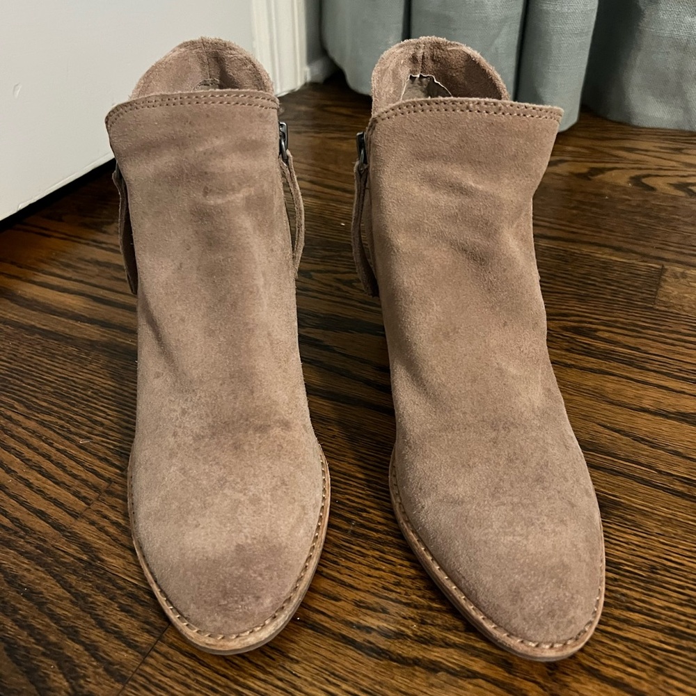 Dolce Vita Suede Ankle Boots - Brown